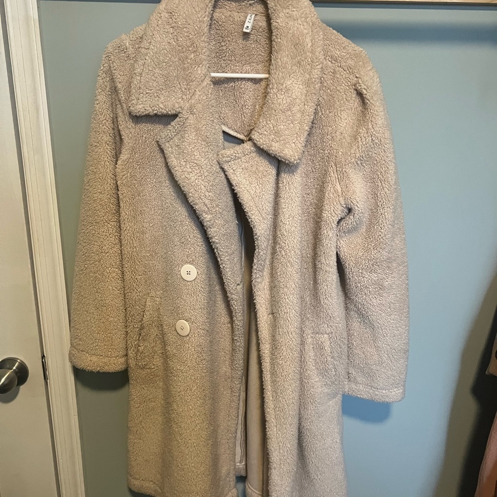 Z supply Beige Teddy Coat